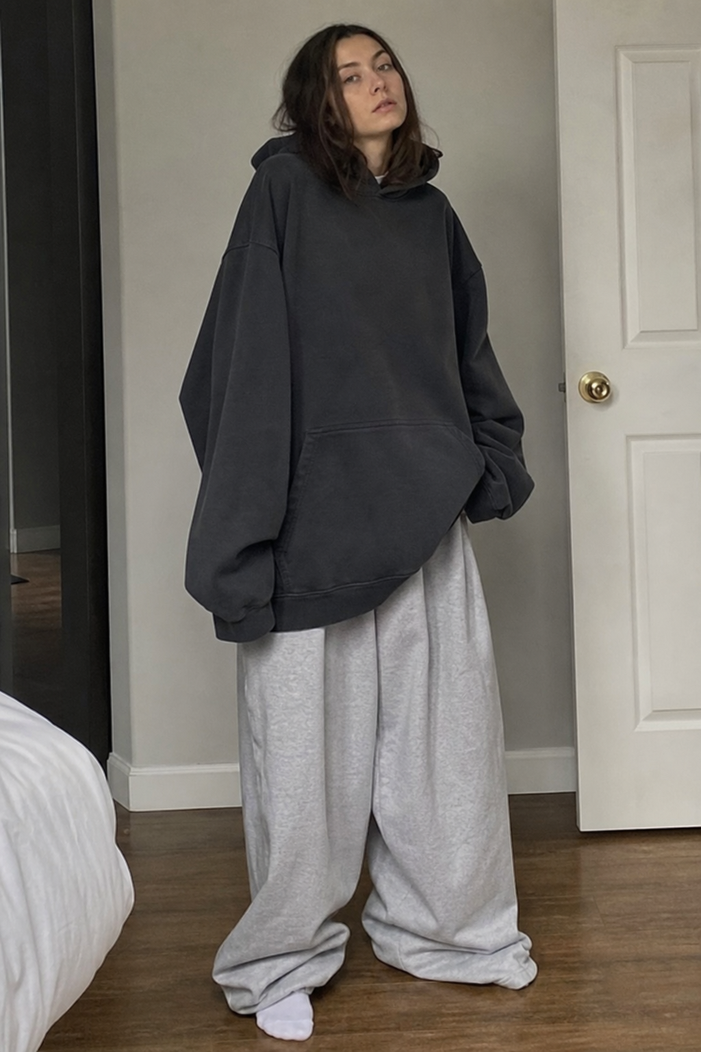 Avoid: baggy clothes hiding shape